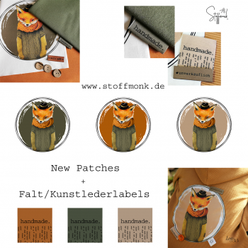 Patch / Aufnäher  - Winter FOX - Armygrün dunkel